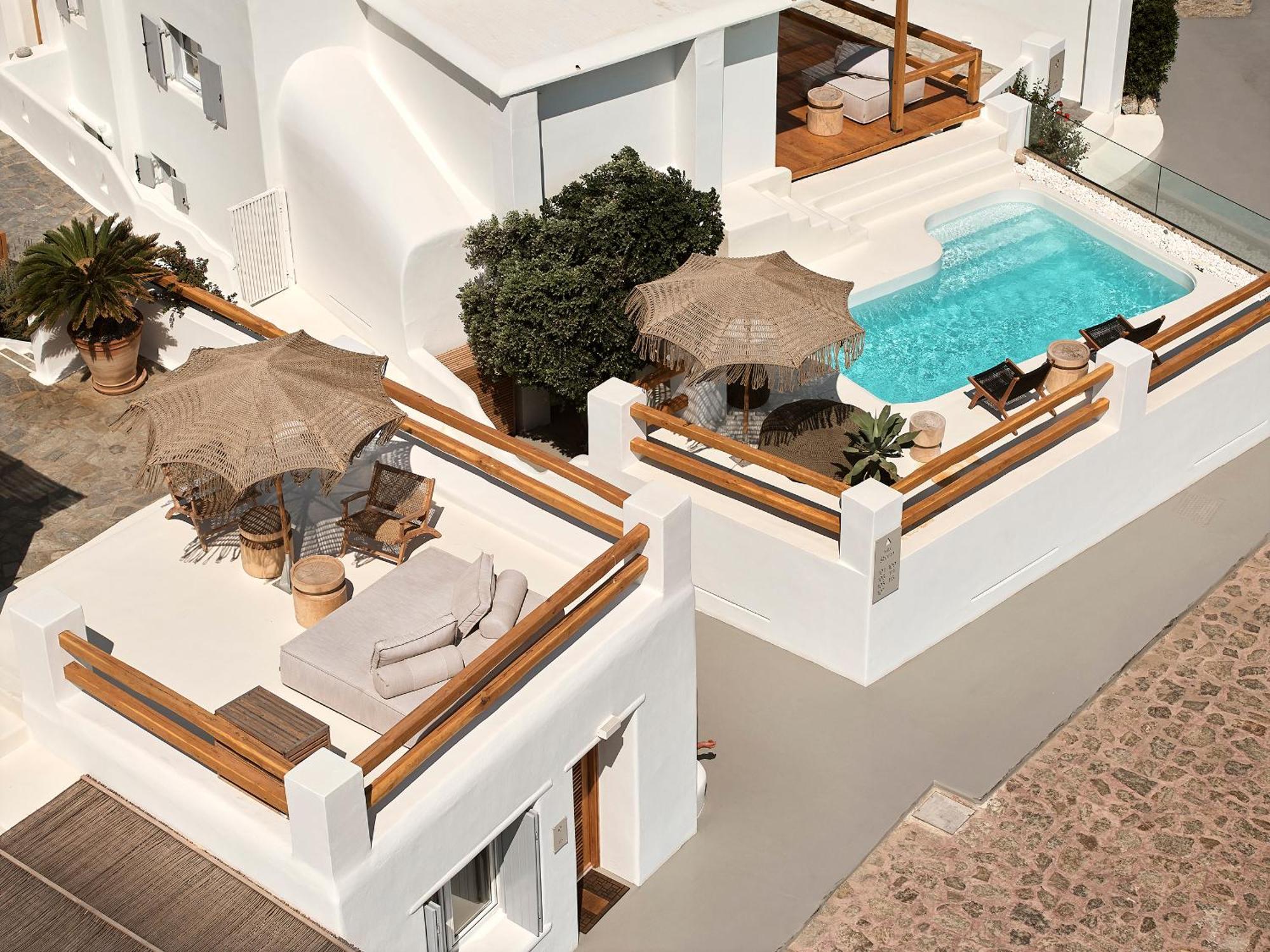 ヴィラ テア コレクション ミコノス Mykonos Town エクステリア 写真